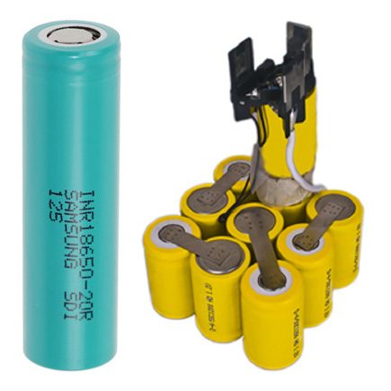 3.6 V -os Li-ion akkumulátor felújítás, 2.2-4.0 Ah -ig (felújítás utáni kapacitás: 4.0 Ah) termék fő termékképe